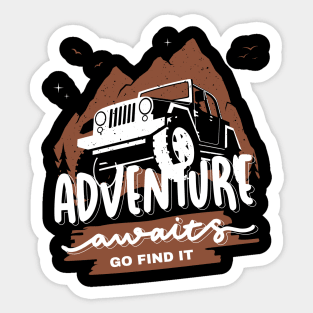 Adventure Awaits, Go Find It Sticker